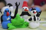 Зимняя сказка из пластилина